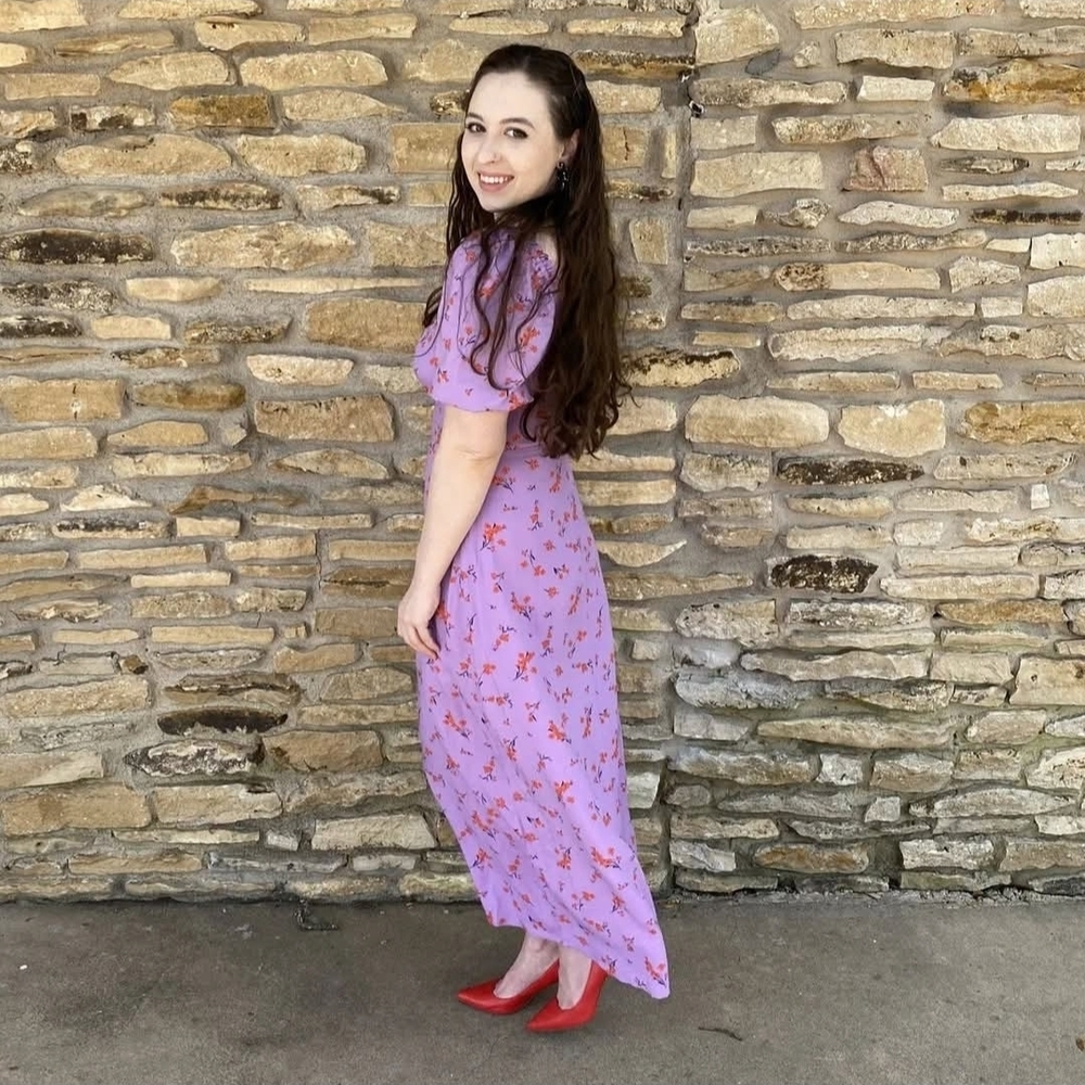 New Look Lavender Floral Maxi Dress